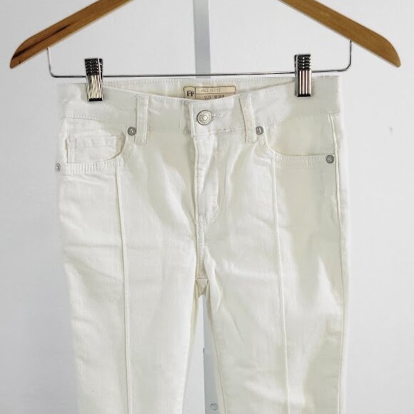 FREE PEOPLE Del Wray Step Hem Skinny Jeans Sz 24 - Picture 2 of 9